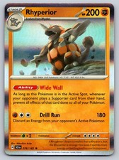 Rhyperior 076/142 Holo Rare Stellar Crown Pokemon Card - NM