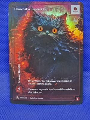 Wonders of The First Formless Foil Charcoal Whisperer Cat Epic Rare COTS