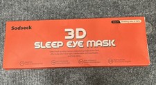 3D Sleeping Eye Mask Unisex. Black. With Earplugs.