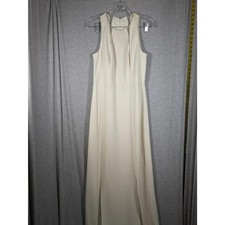 Halston Heritage Dress Womens 4 Maxi Minimalist Old Money Bridal Shower Grecian