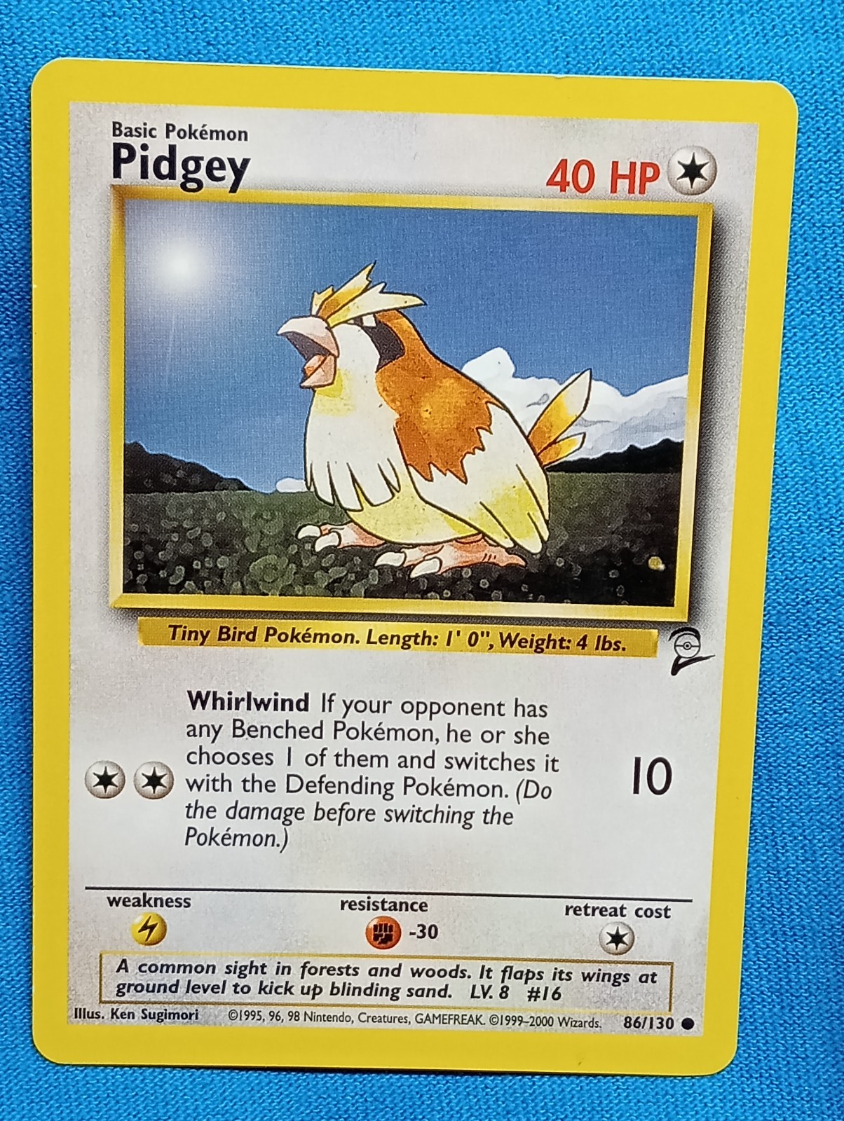 Pokemon Cards - Pidgey - Base Set 2 - 86/130 - Near Mint!