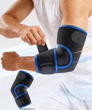 Elbow Brace for Tennis Elbow  Tendonitis- Adjustable Compression Sleeve Strap f