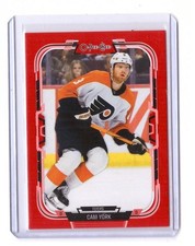 2024-25 O-Pee-Chee Red Blank Back 1/1 Cam York - Philadelphia Flyers