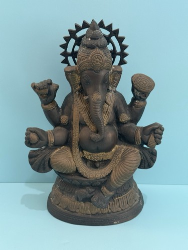 Antique Indian Bronze Lord Ganesha Statue