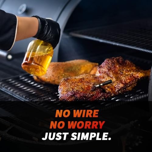 PANECEIA MEAT THERMOMETER DIGITAL WIRELESS LONG RANGE, APP, CHEF GRAY