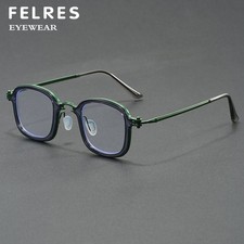Anti Blue Light Metal Square Eyeglasses Men Personality Clear Lens Glasses Frame