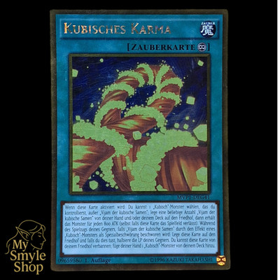 YuGiOh - Kubisches Karma - MVP1-DEG41 Gold Rare 1. Auflage DE & Exzellent