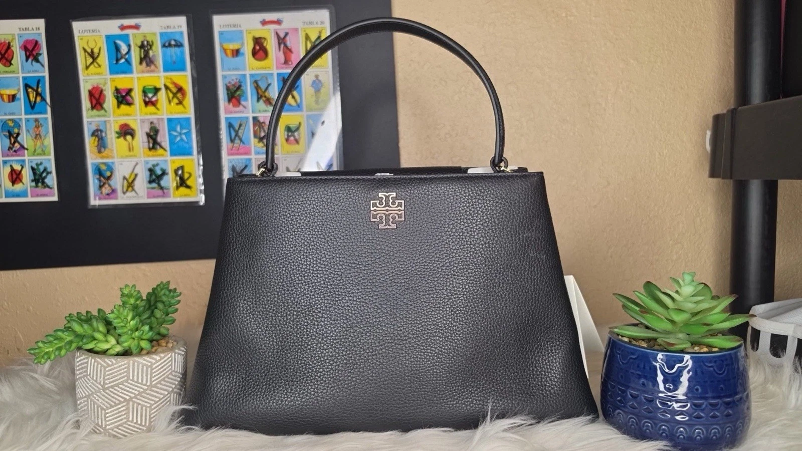 Tory Burch Black Satchel Purse