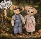 Artisan, OOAK Dollhouse Miniature mouse Couple  by Kelly Bell  Hartley — photo 1