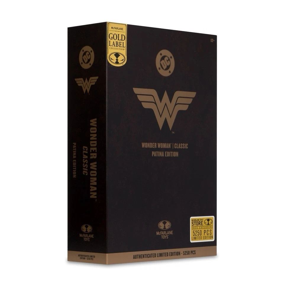DC Multiverse Classic 7"Figure Exclusive Wonder Woman Patina Edition Gold Label - Image 2 of 4