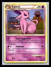 Espeon (HGSS Undaunted) 2/090 Rare Pokemon Deck Exclusives LP