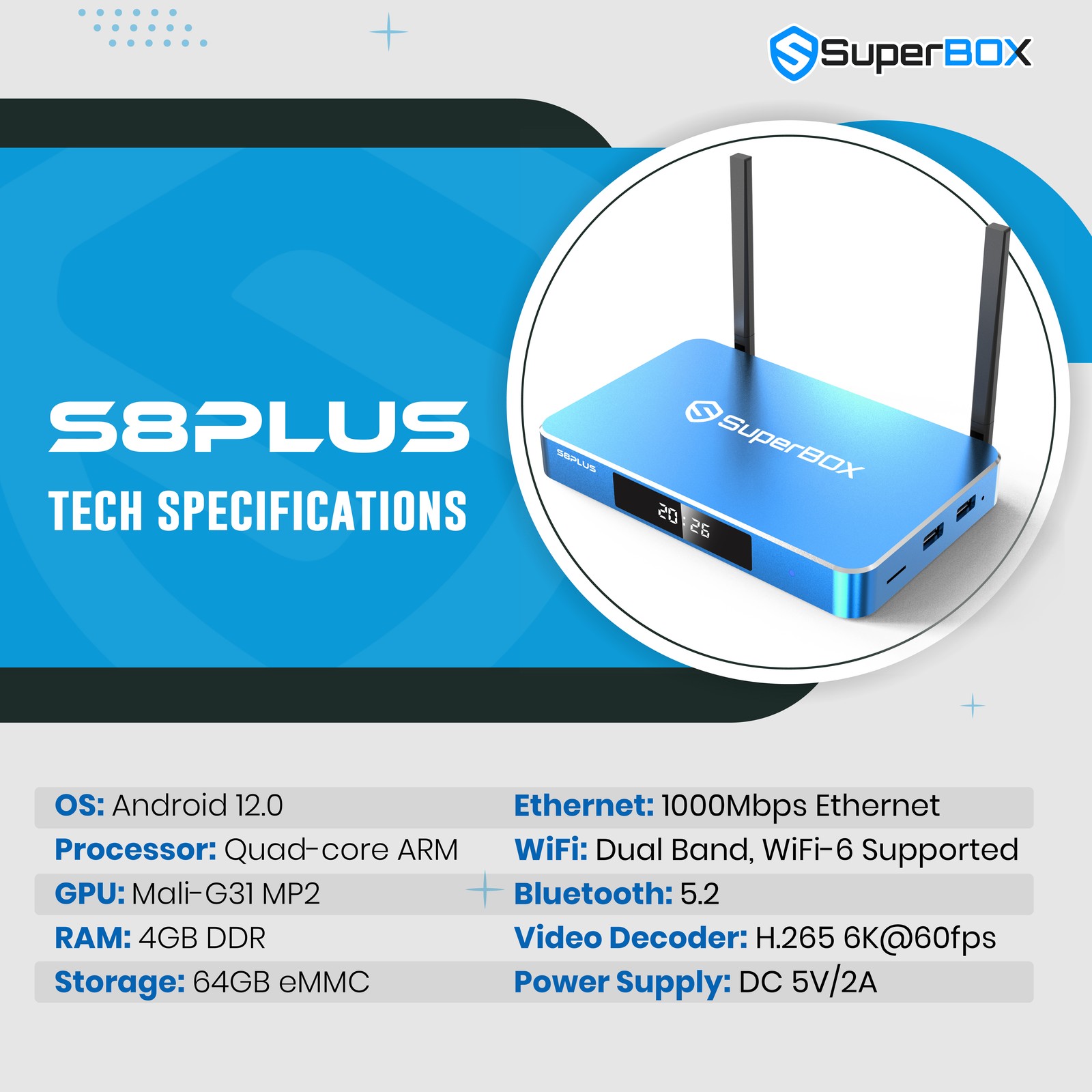 Superbox S8 Plus TV BOX New Upgrade Latest Product Model Ship Same Day ...