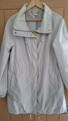 Marks & Spencer Autograph Weekend Jacket Size Uk 12 Light Stone Coat