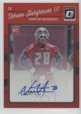2016 Donruss Optic Red Signatures 26/50 Vernon Hargreaves III #145 Auto 8d1