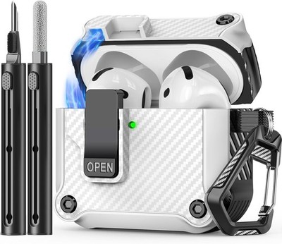 Inesore Compatible with AirPods 4th Generation Case,with Cleaner A-White 