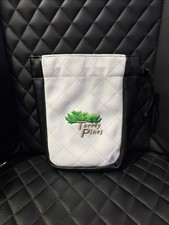 Bolsa de cuero blanco/negro PRG Torrey Pines para campo de golf RARA
