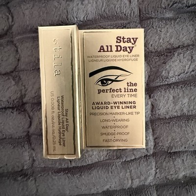 STILA Stay All Day The Perfect Line Eye Liner .25ml New NIB NIP 226 Black