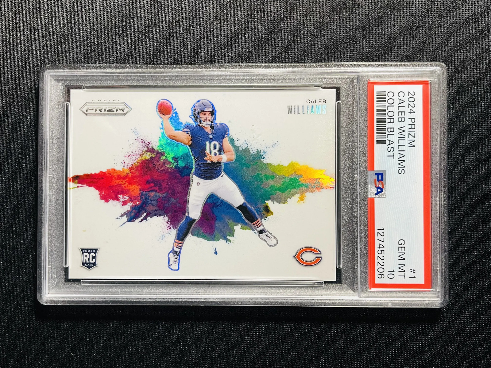 Caleb Williams Panini Prizm Color Blast #1 Base