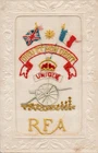 ROYAL FIELD ARTILLERY: RARE DESIGN: WW1 EMBROIDERED MILITARY SILK POSTCARD