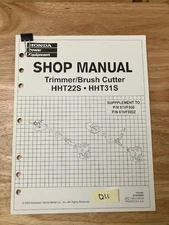 OEM HONDA HHT25S HHT31S TRIMMER BRUSH CUTTER SERVICE SHOP MANUAL SUPPLEMENT 2002