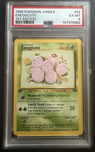 Exeggcute (1st Edition) graded PSA 6 for sale on eBay