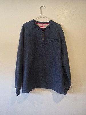 COLEMAN BLUE SWEATSHIRT LONG SLEEVE SHERPA LINED MEN'S SIZE XXL