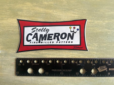 New Scotty Cameron Fine Milled Putters Red Sticker Decal Titleist Large 5" X 2"