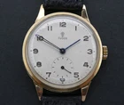 Vintage Tudor Rose 9ct 9k 375 Gold Rolex case Swiss Made Mechanical 15j 32mm