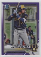2021 Bowman Draft Chrome Purple Refractor 235/250 Eduardo Garcia #BDC-22 4a7