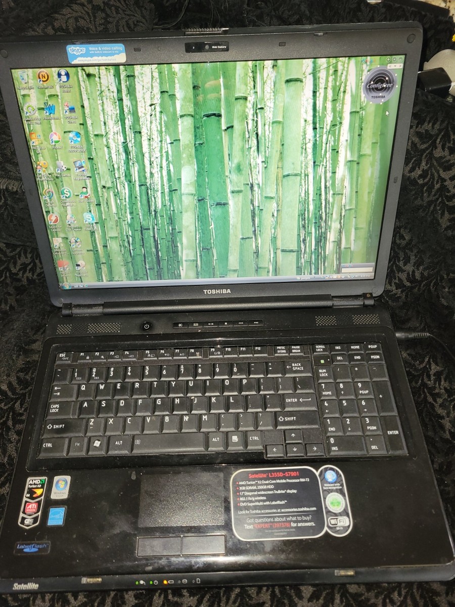 Blue Toshiba Satellite L355D-S7901 Laptop -WORKS | eBay