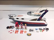 PLAYMOBIL YACHT/ BÂTEAU CROISIÈRE VACANCES MER OCÉAN PLAGE