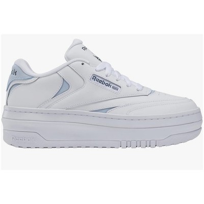 Reebok Women's Club C Extra Sneaker, White/Feel Good Blue/Hoops Blue, 9.5