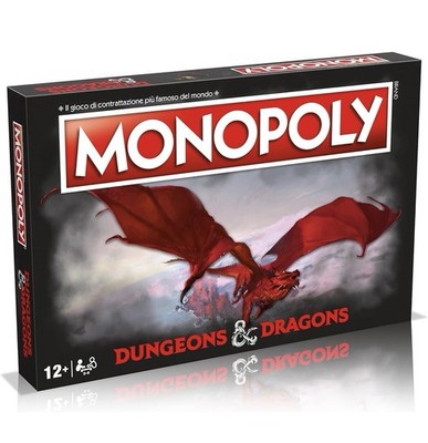 , Dungeons & Dragons, Monopoly, Tischspiel, italienische Edition Neu