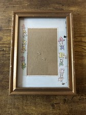     Vintage Nursery Picture Frame   ABCs, 123s  Bears 4x6 Photo     