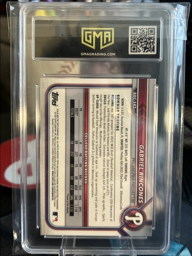 2022 Bowman Draft - Chrome Gabriel Rincones #BDC-142 Black & White RayWave... - Bild 2 von 2