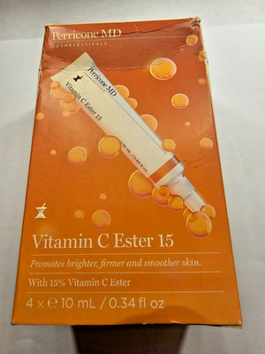 Perricone MD Vitamin C Ester 15 Collagen Booster Face Cream 4 x 0.34oz Full Size