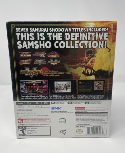 Samurai Shodown NeoGeo Collection Classic Edition Nintendo Switch 7 Jeux Neuf - Photo 3/6
