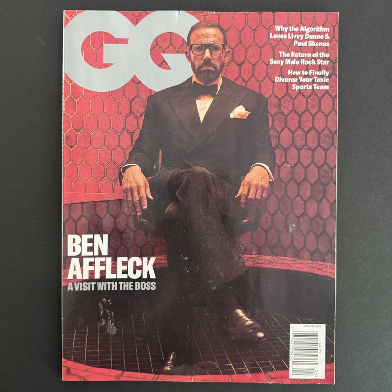 GQ MAGAZINE April May 2025 BEN AFFLECK Fashion LIVVY DUNNE PAUL SKENES + MORE 
