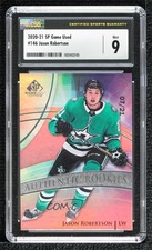 2020-21 SP Game Used Authentic Rookies 7/21 Jason Robertson #146 CSG 9 Mint 7lt