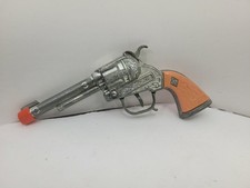 Halco Hubley Pink Grip Handle Toy Cap Gun Cowgirl Pistol Six Shooter