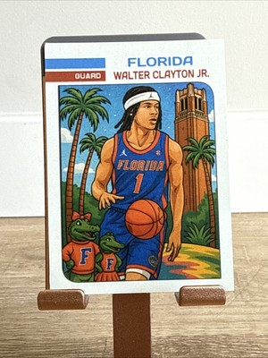 #ad #ad Walter Clayton Jr. Florida Gators Card – Custom College Basketball Star $0.99