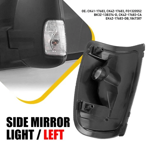 Side Mirror Signal Light Turn Lens for 2015-2021 TRANSIT FORD Cargo DRIVER SIDE