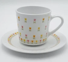 Corning April Tulip Cup, Saucer, Creamer, Sugar, Vegetable Bowl, Chop Plate PICK