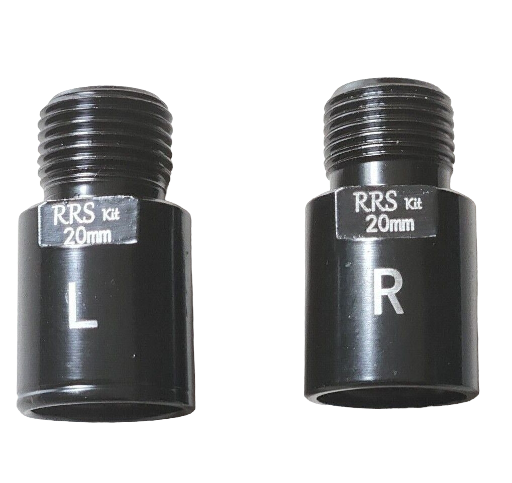 UK SELLER Pair Bike Pedal Extenders 20mm Spacers Adaptors 9/16 MTB Shimano Cycle eBay