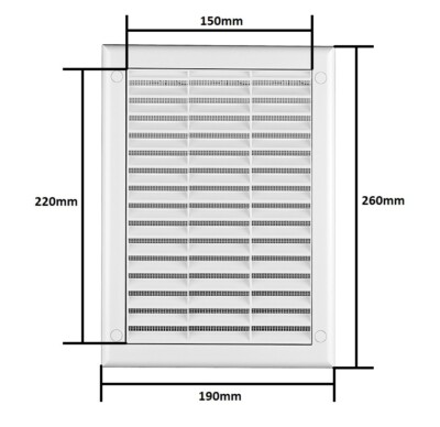 GRIGLIA ABS 190x125 Mm BIANCA FLUSSO REGOLABILE - Foto 6