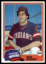 1981 Topps Baseball Ron Hassey . Cleveland Indians #564