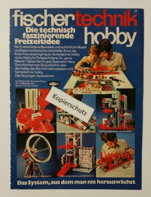 Advertisement A5: Fischertechnik Hobby 12/1973 (20041797)