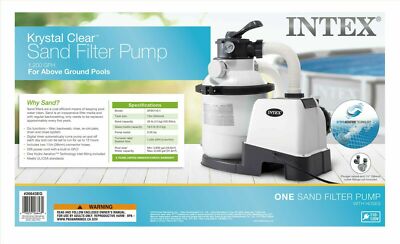 Intex Krystal Clear Sand Filter System with Pump and Hydro Aeration Technology
