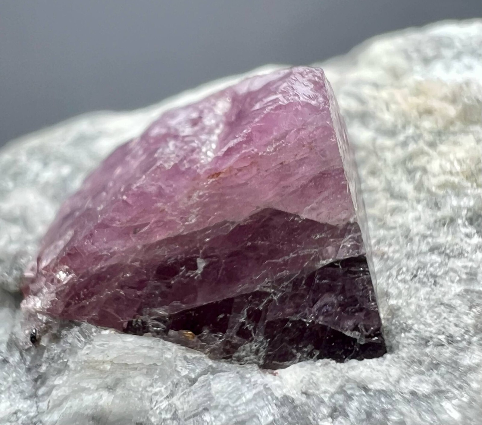 185 Gram Very Beautiful Spinel Crystal On Matrix From Badakhshan @Afg