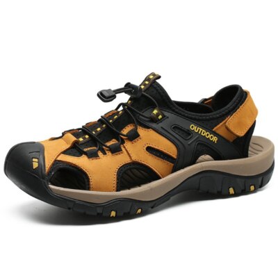 Men's Sandals Summer Comfortable Outdoor Casual Shoes Genuine Leather Sandals 